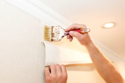 Pose de papier peint à la Roche-Vineuse — revêtements muraux et toiles de verre